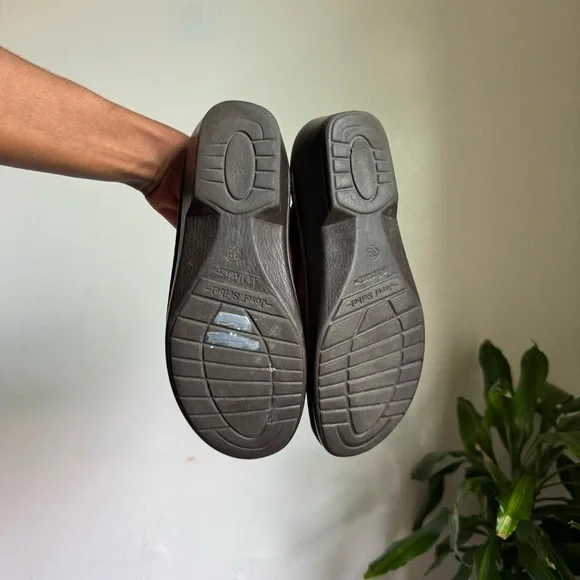 Tan Brown Leather Mule Clog Sandals 7 - Picture 4 of 8